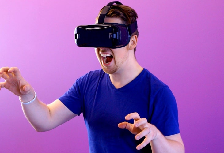 Person wearing VR Headset